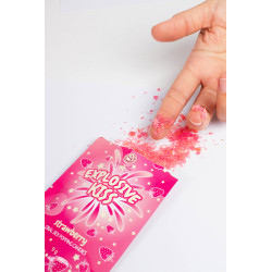 Bonbons pétillants fraise Secret Play cristaux effervescents préliminaires fruités