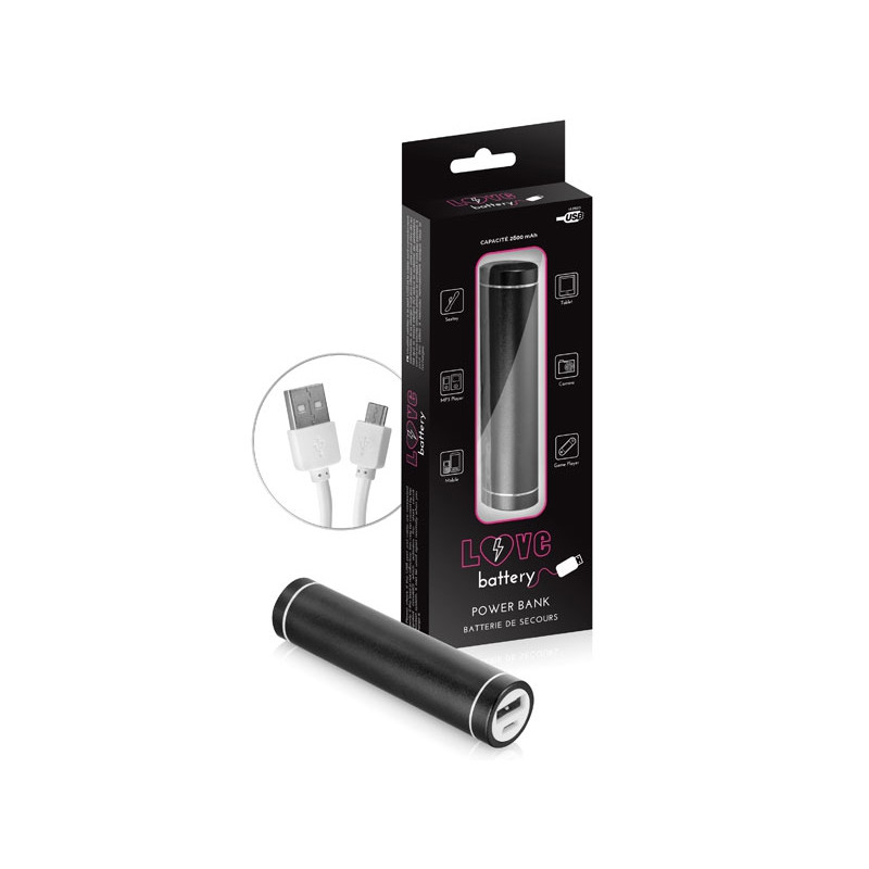 batterie de secours 2600 mAh élégante et discrète