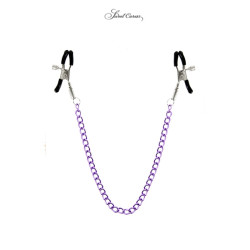 pinces à seins chaîne acier coloré Sweet Caress