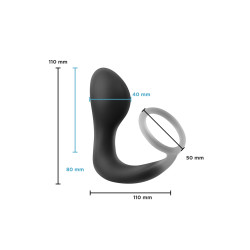 Plug prostatique avec cockring Renegade Slingshot stimulation prostatique et maintien érection