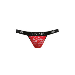 Jock Strap sexy en dentelle rouge transparente Anaïs For Men lingerie masculine raffinée