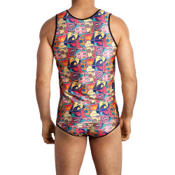 Débardeur sexy Anaïs For Men design original et coloré pour séduction masculine