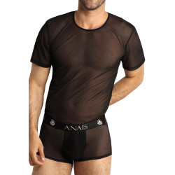 T-shirt sexy Anaïs For Men tulle noir transparent doux pour séduction et confort