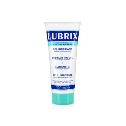 tube de gel lubrix de 100 ml, lubrifiant intime à base d'eau, non gras, pour un confort sexuel optimal.