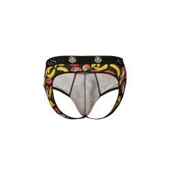 Jock Bikini sexy Anaïs For Men motif bananes et lèvres pour look masculin unique