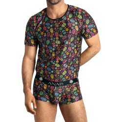 T-shirt sexy Anaïs For Men tissu doux motif calaveras colorés pour style audacieux