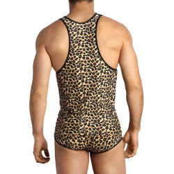 Débardeur sexy Anaïs For Men design animalier pour séduction masculine provocante