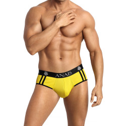 Jock Bikini sexy Anaïs For Men tissu jaune texturé esprit gaufré pour style audacieux