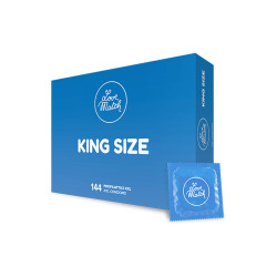 Pack 144 préservatifs Love Match King Size – taille généreuse pour confort optimal