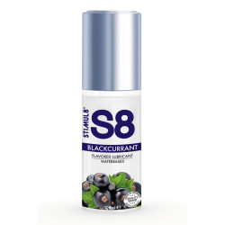 Flacon de 125 ml de Lubrifiant S8 parfumé cassis avec étiquette violette indiquant le parfum.