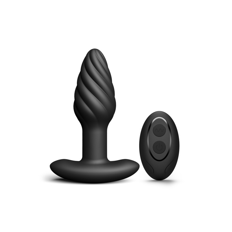 Plug anal télécommandé pour femmes et hommes, avec vibrations et billes rotatives simulant la sensation d’« anulingus ».