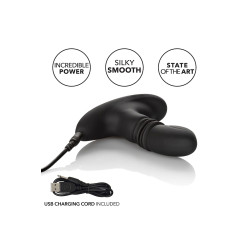 Vue de face du stimulateur prostatique, forme anatomique pour sensations précises et intenses.