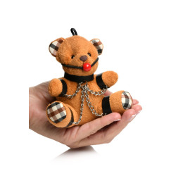 Porte-clés humour BDSM Teddy Bear gagged 10 cm