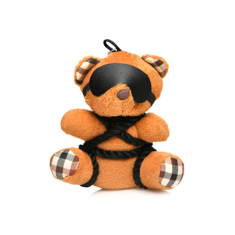 Porte-clés Teddy Bear bondage peluche roux shibari