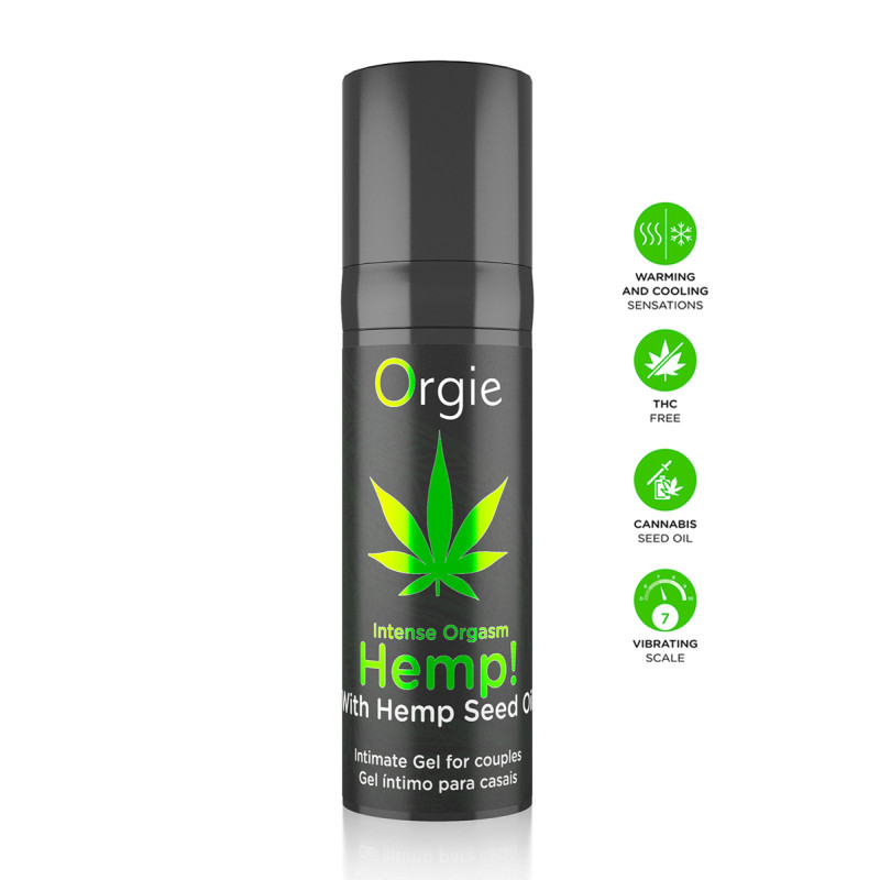 Gel Hemp Intense Orgasm airless 15ml profil chanvre