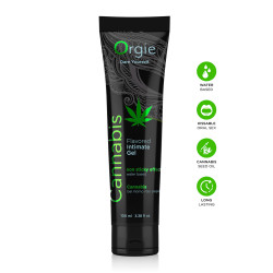 Lubrifiant Eau Lube Tube Cannabis pour glisse hydratante et goût cannabis oral