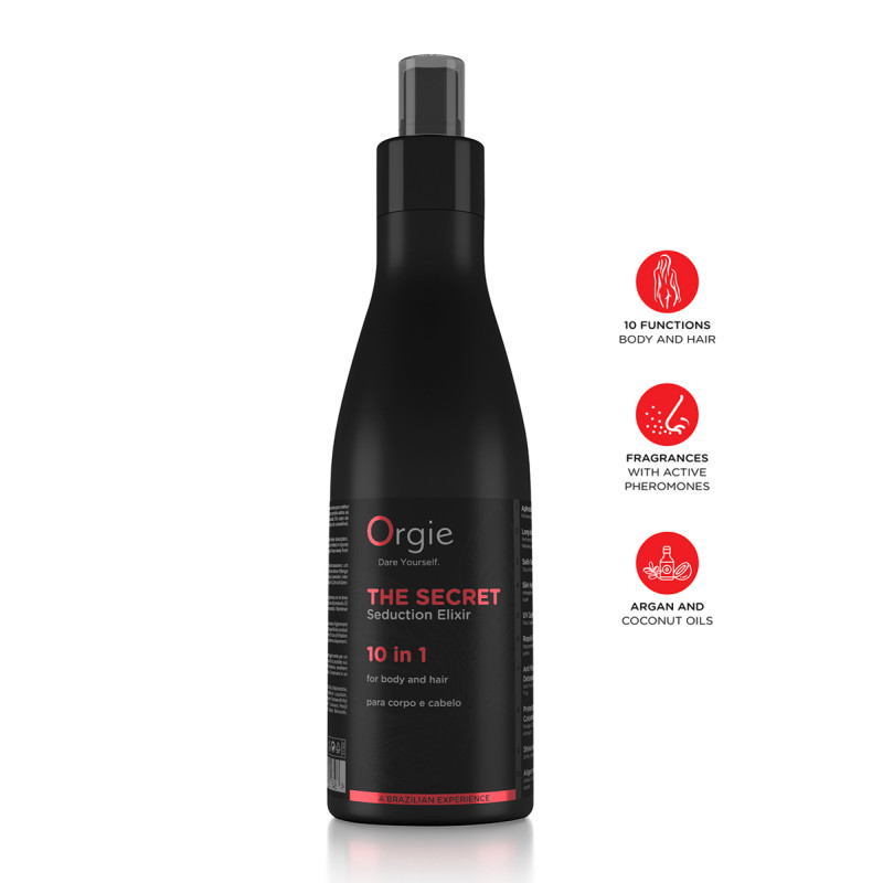 Lotion féminine 10 en 1 The Secret Seduction Elixir pour hydratation et phéromones séductrices