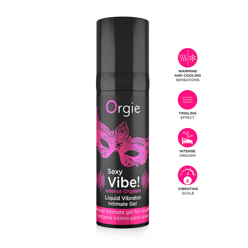 Gel Excitation Sexy Vibe Intense Orgasm pour vibrations puissantes et extase totale