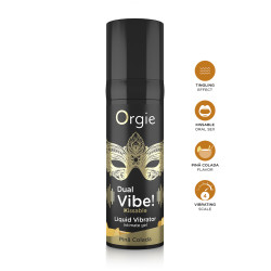 Gel Excitation Dual Vibe Pina Colada pour vibrations picotantes et goût exotique